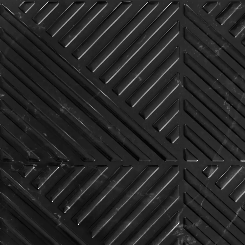 GRACE Стеновая панель ПВХ Мрамор Антико черный для влажных помещений 89341768 STLM-1015204