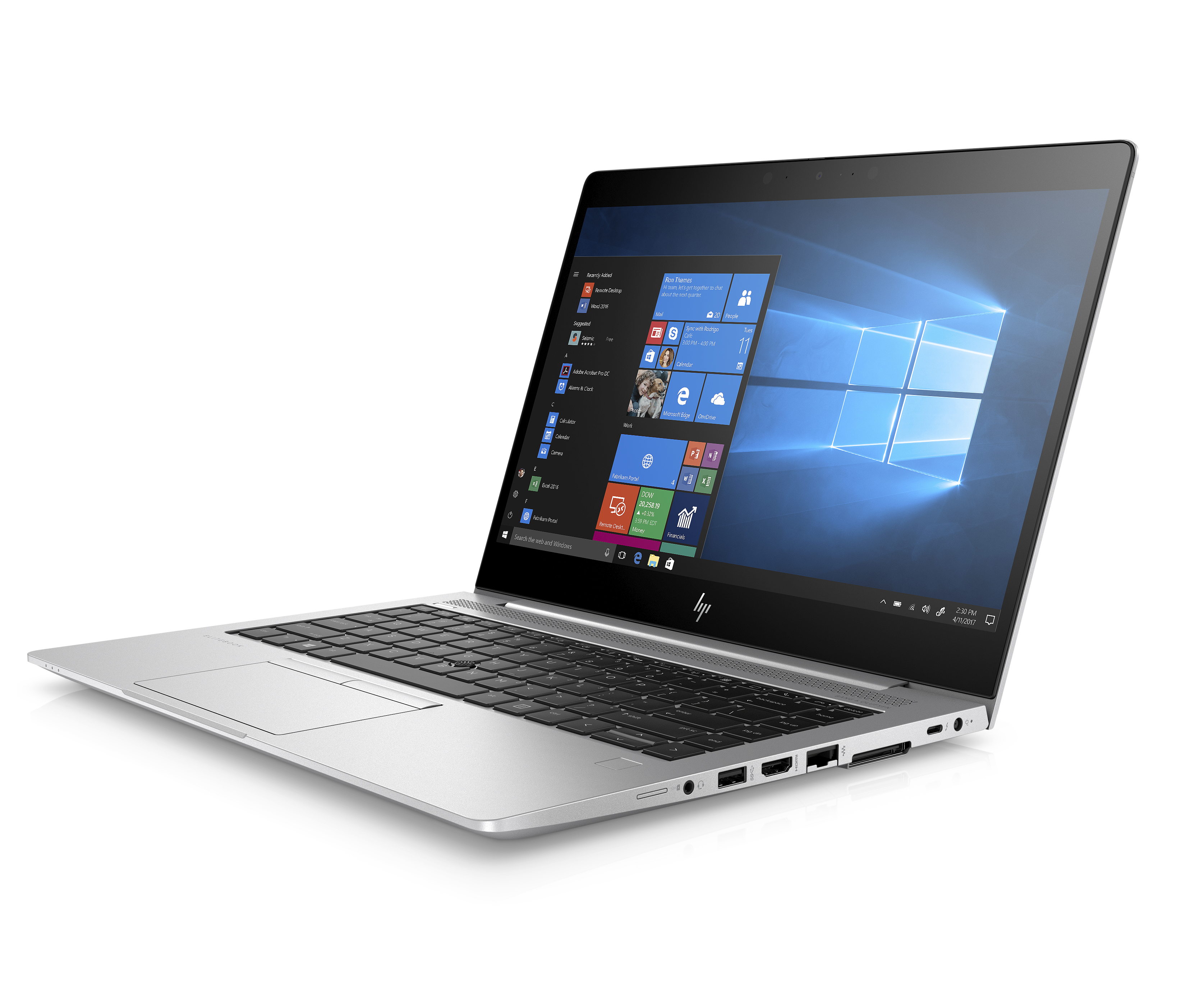 6XE53EA#ACB elitebook 840 g6 14"(1920x1080)/intel core i5 8265u(1.6ghz)/16384mb/512ssdgb/nodvd/int:intel hd graphics 620/50whr/war 3y/1.48kg/silver/w10pro + ir cam, 400 nit HP Santreyd  - Вид №1