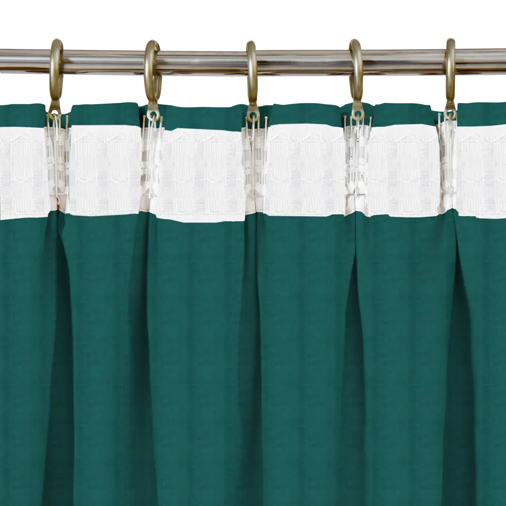 Штора на ленте Inspire Leysa 160x280 см цвет бирюзовый 89343252 STLM-2019239  - Вид №3
