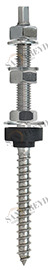 Винт NW 01 12 250 NW01 Tecfi Ø12  M12 x 250 