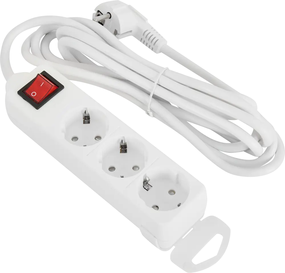 Удлинитель LEXMAN с тремя розетками и заземлением 3 метра 85364678