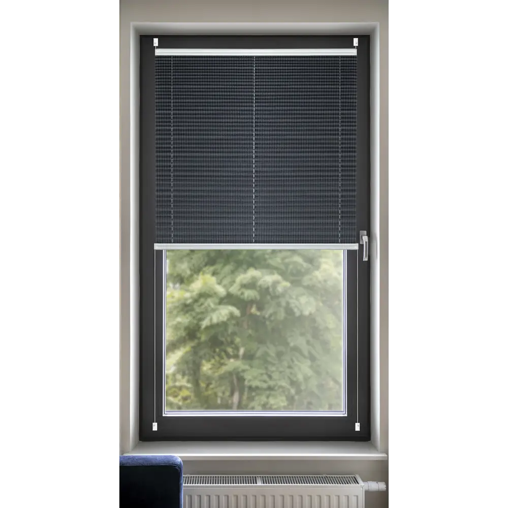 Штора плиссе 52x170 см жаккард графитовая 89411376 STLM-2131144 Santreyd  - Вид №4