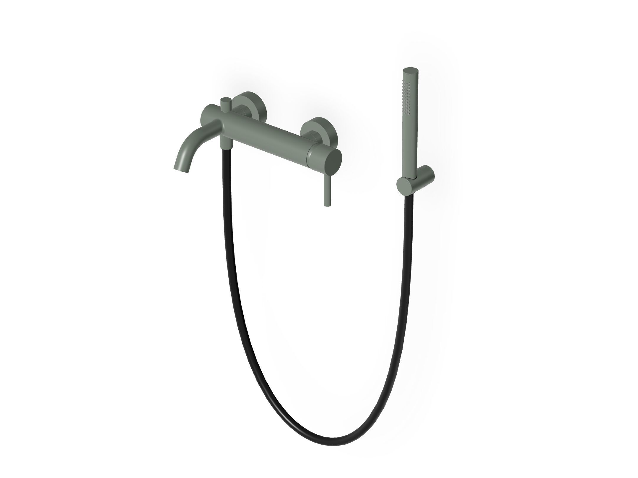 Однорычажный настенный смеситель для ванны / душа с ручным душем Zucchetti Pan S ARCH-00024323 - Вид №14