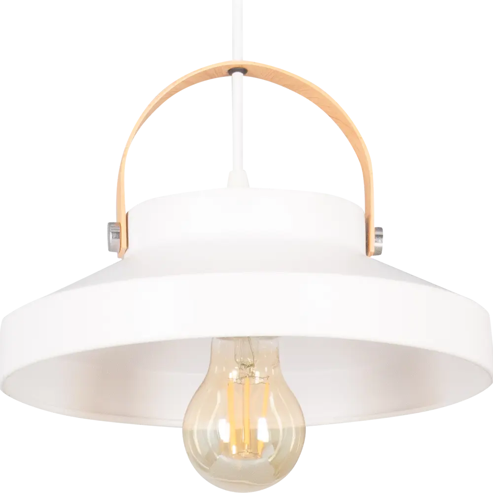 Подвесной светильник Toplight Wendi, 1 лампа, 7 м², цвет белый/дерево 82672376 STLM-2090661  - Вид №5