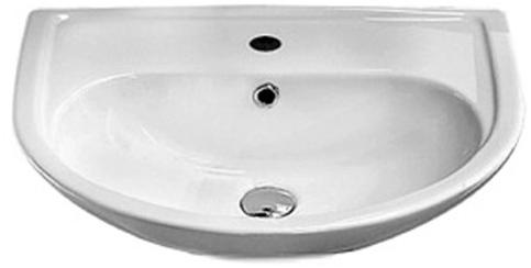 Подвесная раковина настенная овальная Olympia Ceramica RUBINO белая sun-id-1376329 - Вид №1