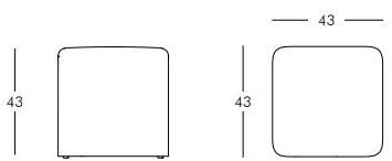 SLIDE Квадратный пуф из полиуретана Cubo sun-id-1429256 - Вид №6