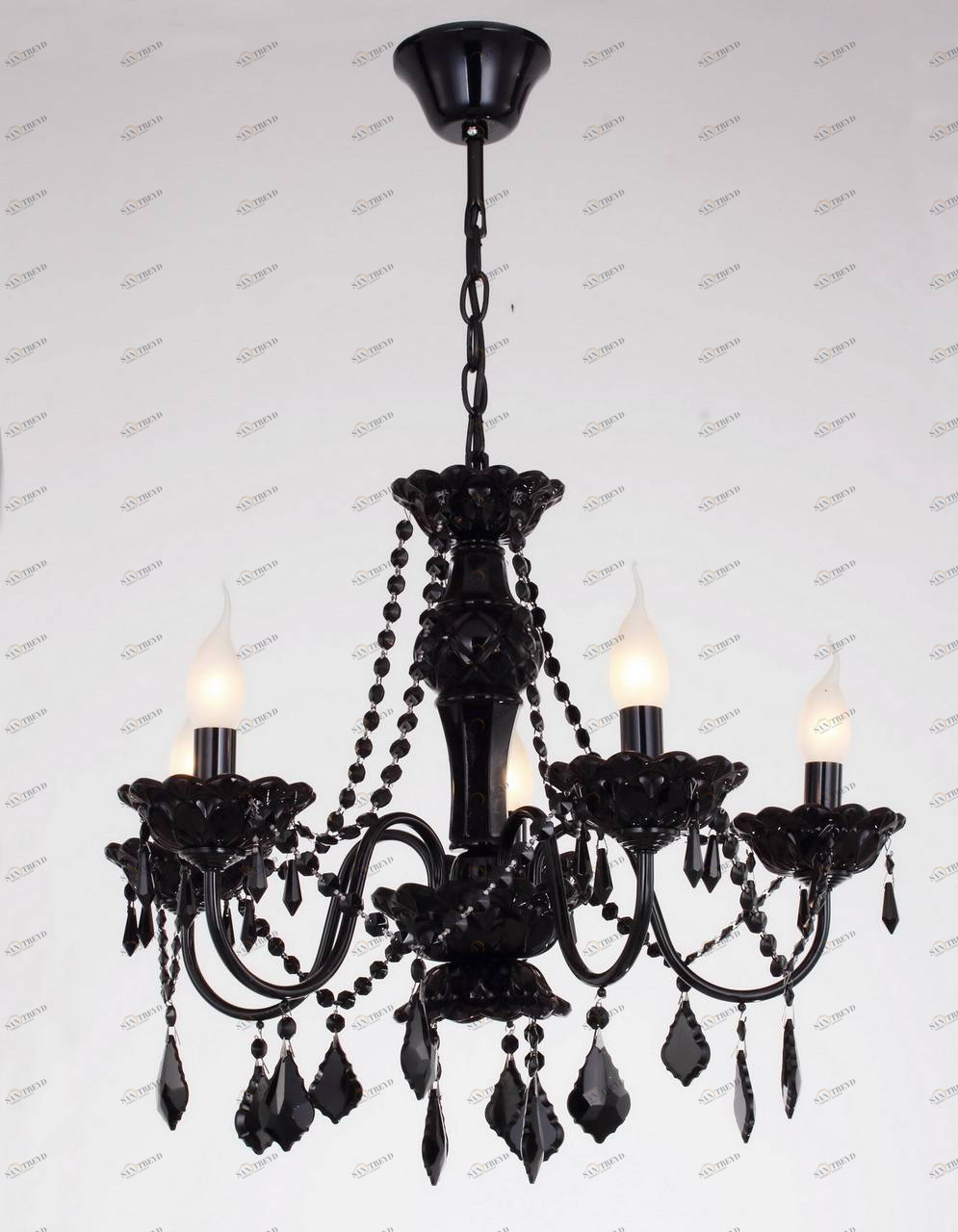 Люстра дизайнерская Harry черная 1571-5P SUPERNW ДИЗАЙНЕРСКИЕ, PANTERA 056242 Черный 