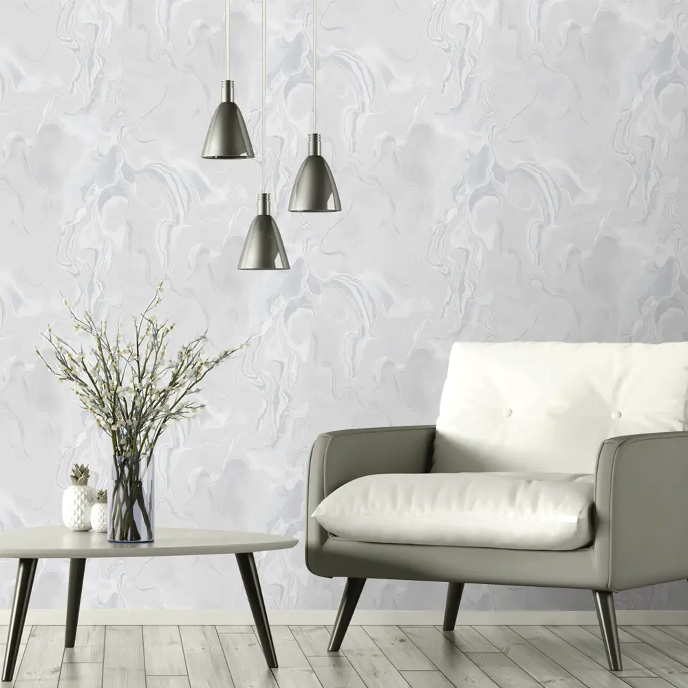 Erismann Talisman: Флизелиновые обои серого оттенка для стильного интерьера 86583195 STLM-0070327 - Вид №2