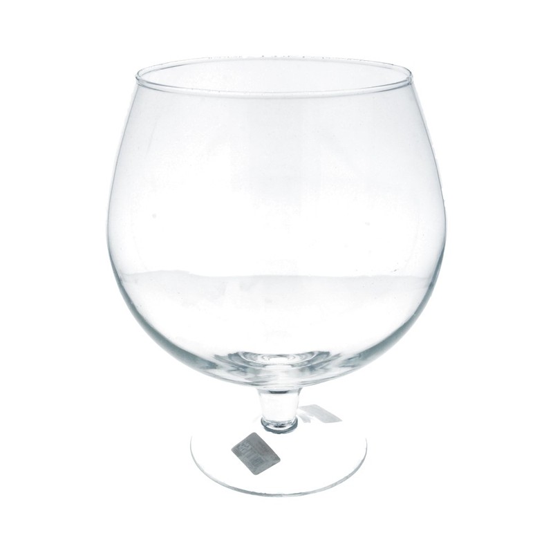 2080 Заготовка для декорирования Ваза-бокал на ножке "Бренди" 3л стекло d 19 см х 24 см Эвис 