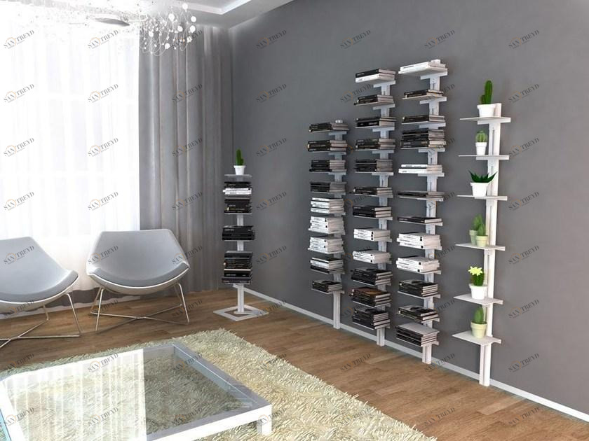 STUDIO T Книжный шкаф с открытой стенкой Inuno black & white sun-id-1476675