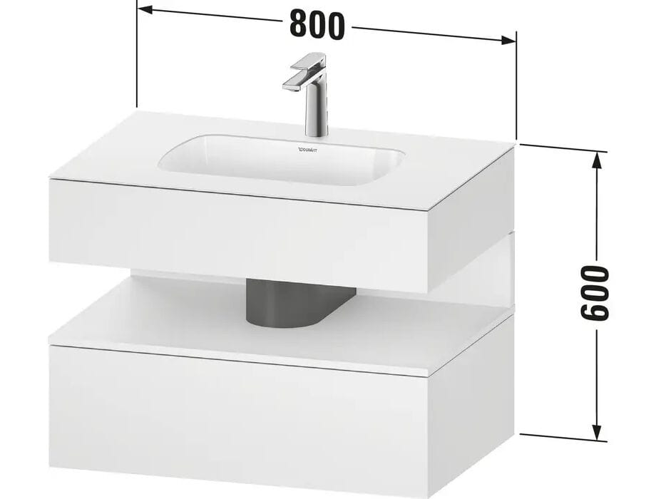 Подвесной шкаф для умывальника со встроенной раковиной Duravit Qatego ARCH-00093711 - Вид №2