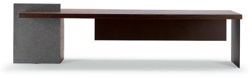 Poltrona Frau Прямоугольный письменный стол из дерева с ящиками L'ufficio - sistemi direzionali sun-id-1497260 - Вид №1