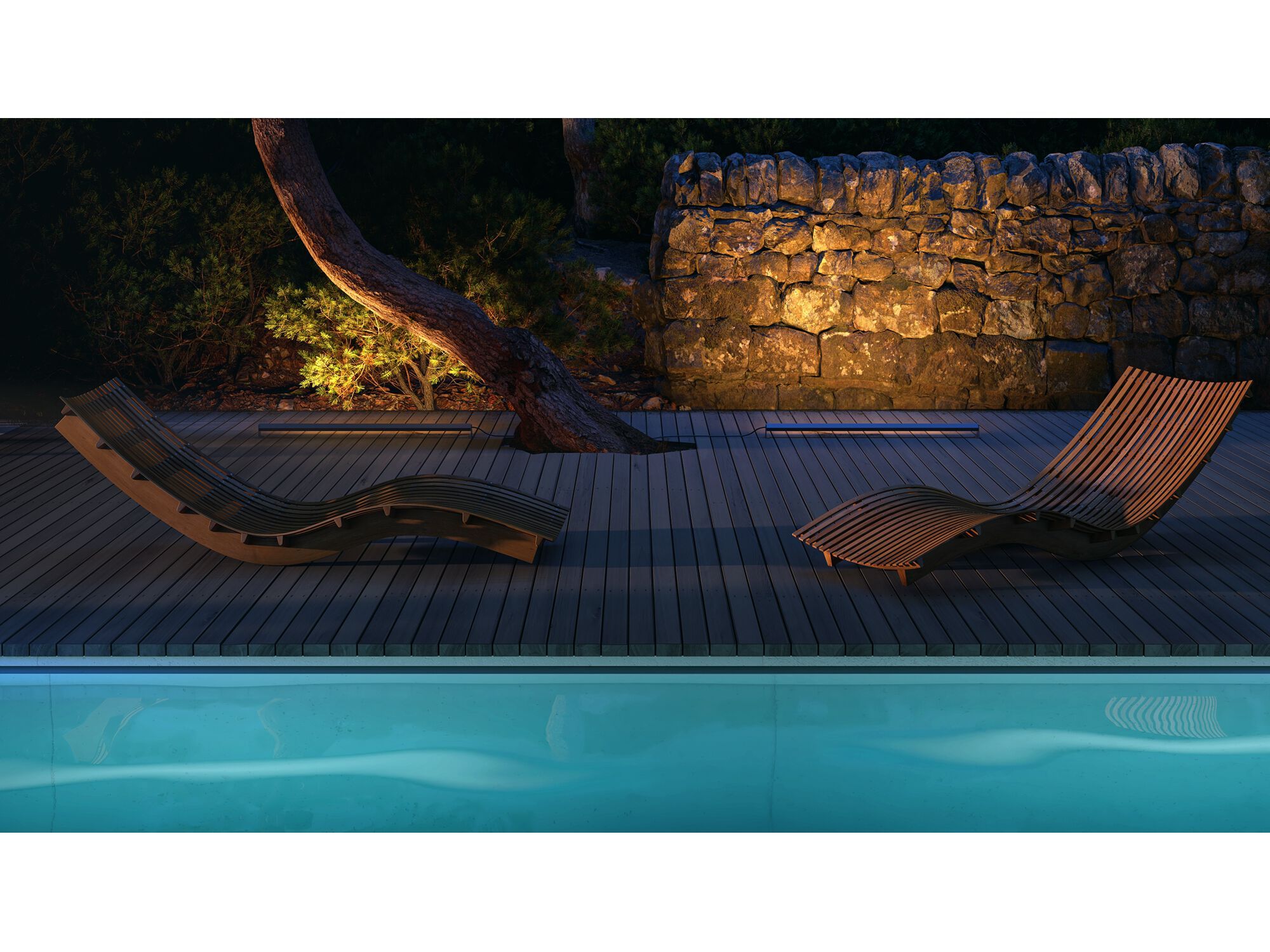 Алюминиевый светодиодный напольный торшер Maytoni Edge ARCH-00116636 - Вид №2