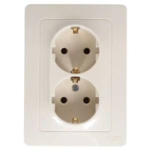 Розетка встраиваемая Systeme Electric Blanca с заземлением 16 А IP44 цвет бежевый 84500037 STLM-2173454