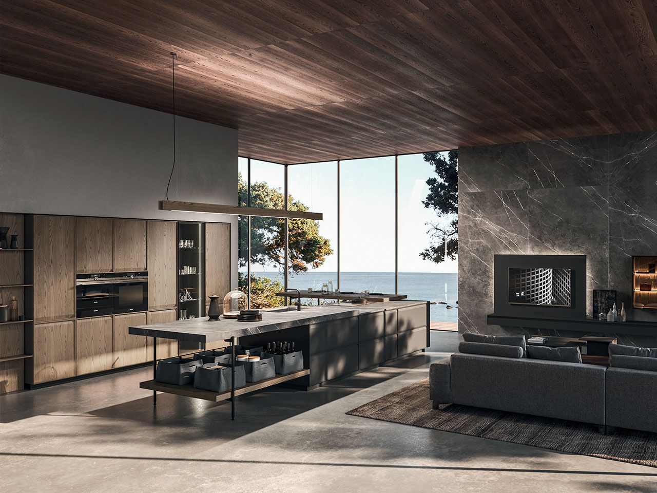 Встроенная кухня с островом Arrital Ak_07 ARCH-00035308 - Вид №11