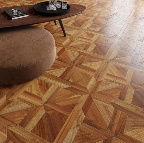 Модульный паркет Da Vinci Roksana Орех Европейский (Грецкий) Натур (Гладкая) 462х462 мм 2600600700