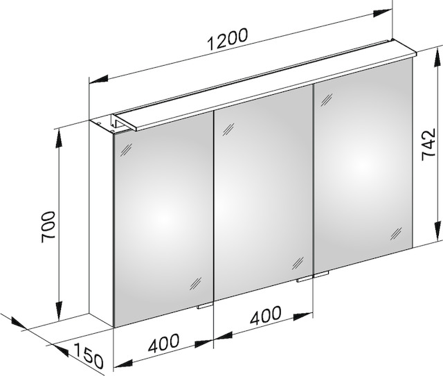 13605171301 Зеркальный шкаф KEUCO Royal L1 - Вид №3