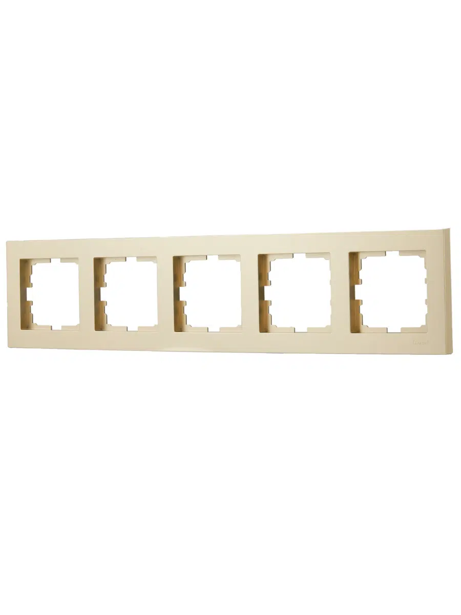 VESNA Рамка 5-ая горизонтальная без вст золото LEZARD 742-3600-150 - Вид №1