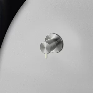 Запорный вентиль матовая сталь с серой ручкой Toki Radomonte TKI50SCIL29