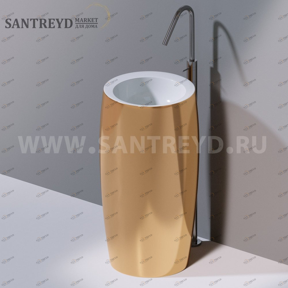 L100T0R0VT.250 Напольная раковина стоящая круглая A. e T. Italia SPOT AeT ITALIA TOTEM