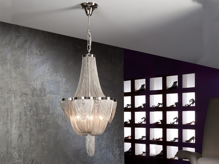 033403 Люстра 6L никель Schuller Minerva - Вид №1