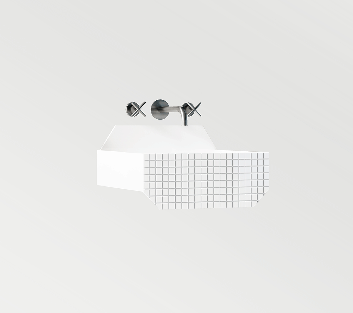 com_EXLAVFRIEZE1LC Подвесная раковина настенная прямоугольная Ex.T Frieze белая