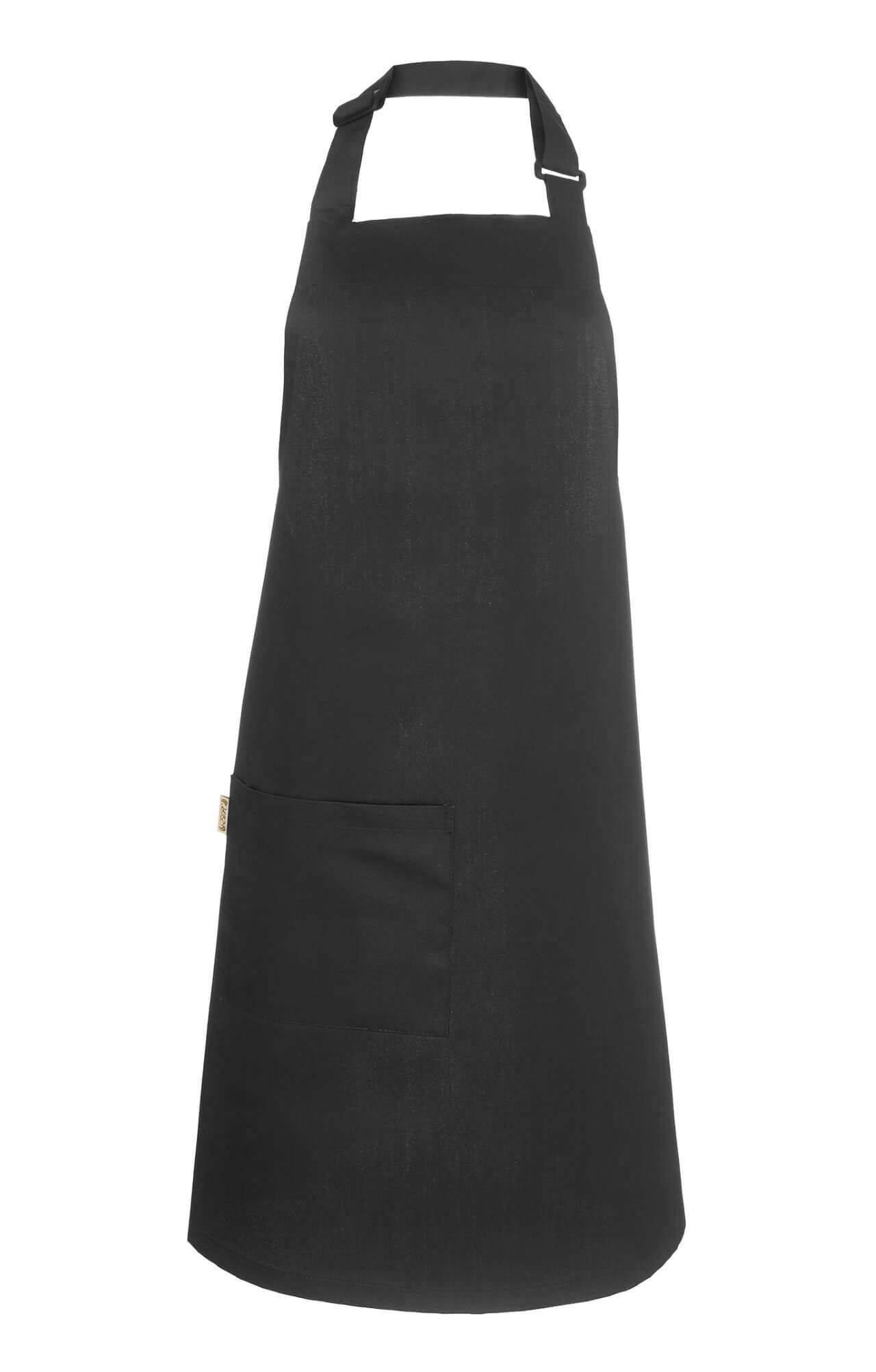 60125 Фартук с нагрудником black (черный) HORECA  Одежда для официантов  размер  - Вид №3