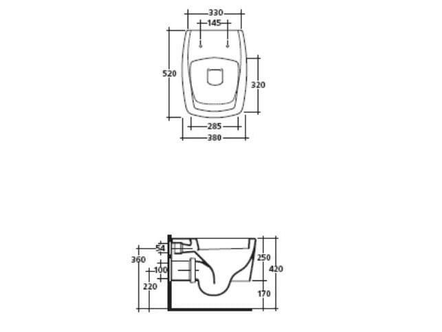 Керамическое подвесное биде Galassia SA.02 ARCH-00066090 - Вид №5