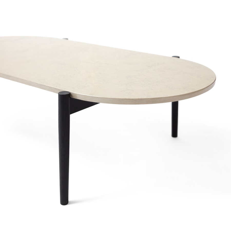 9850539 MENU Журнальный столик Septembre Серый камень / окрашенный в черный цвет твердый ясень  - Вид №6