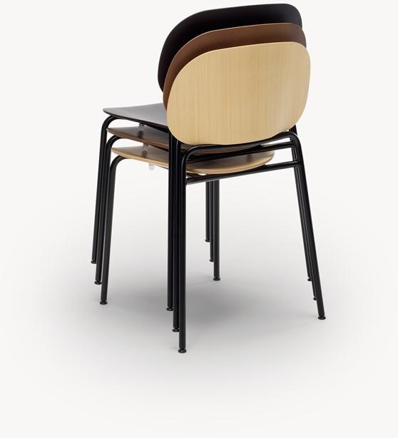 Zilio A&C Стул штабелируемый из фанерованной древесины sun-id-1379159 - Вид №4