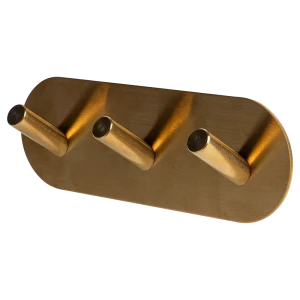 Крючок самоклеящийся Vidage Алис металлический тройной цвет золото