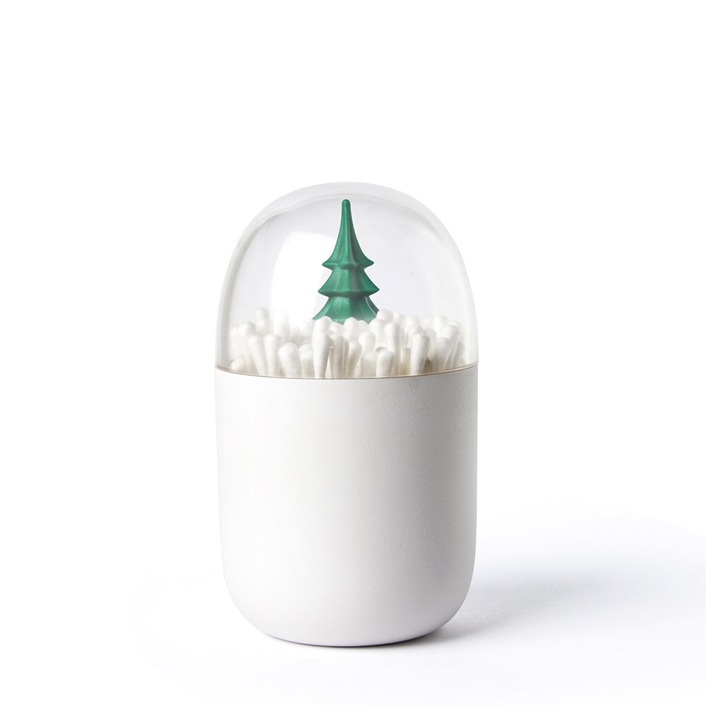 QL10221-GN Контейнер для ватных палочек winter time Qualy  - Вид №1