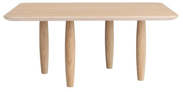 NORR11 Низкий квадратный журнальный столик из дуба Oku sun-id-1513434 - Вид №1