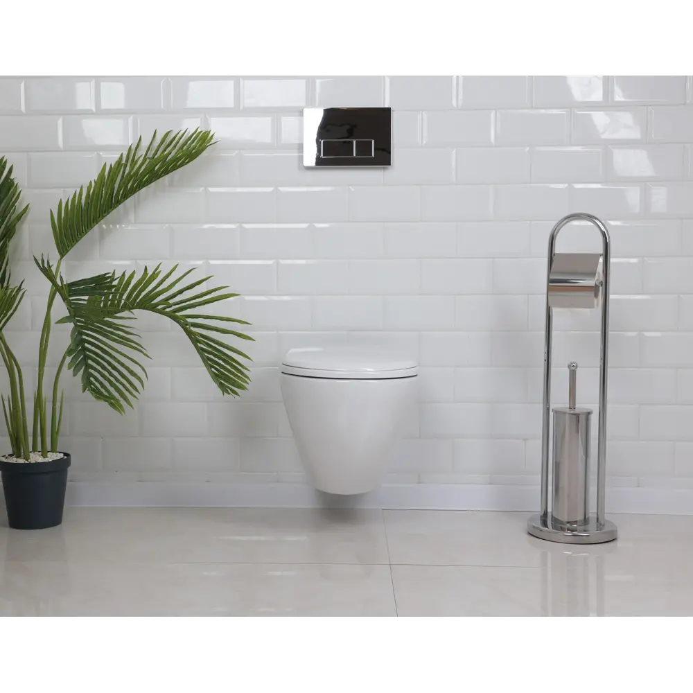 Комплект инсталляция с унитазом Creavit Terra TP325-11CB00E-0000, с микролифтом, клавиша цвет хром 89348662 STLM-2158332  - Вид №4
