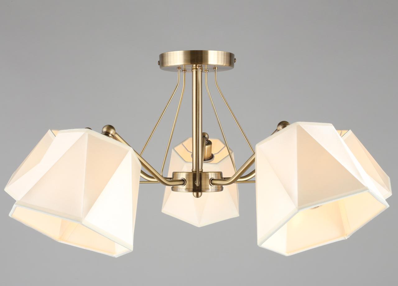 Потолочная люстра Omnilux Rapallo OML-65007-05 OMNILUX RAPALLO 328880 Белый;бронза  - Вид №2