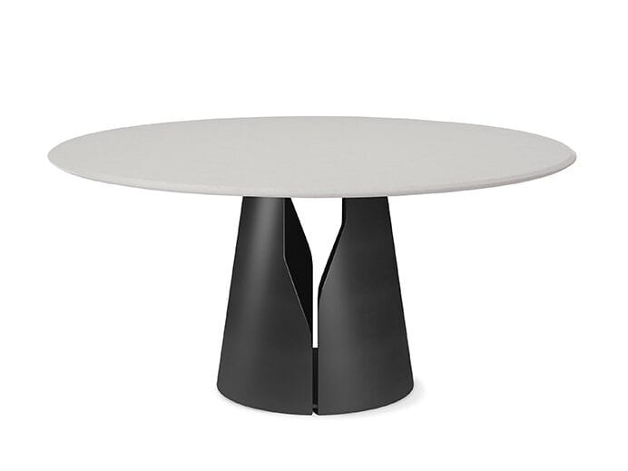 Круглый стол из стали и дерева Cattelan italia GIANO ARGILE ARCH-00081803