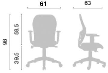 AP Factor Офисное кресло из ткани с 5 спицами Texas sun-id-1493801 - Вид №8