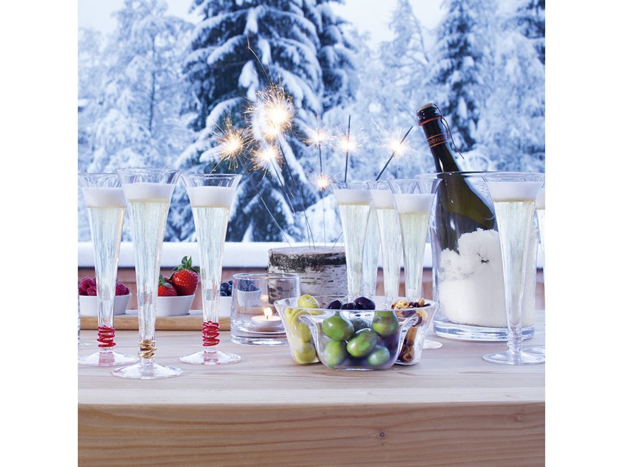 Набор из 4 бокалов-флейт 140 мл Prosecco LSA INTERNATIONAL ДИЗАЙНЕРСКИЕ 00-3863039 Прозрачный  - Вид №1