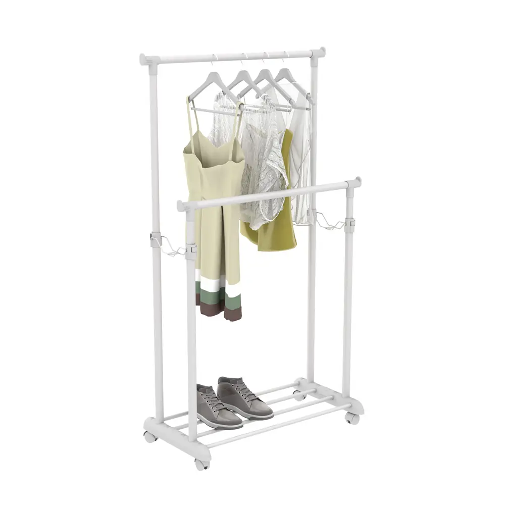 Santreyd - Напольная вешалка с двумя штангами и колесами 89358561 Вешалка напольная STLM-1088703 - Вид №4