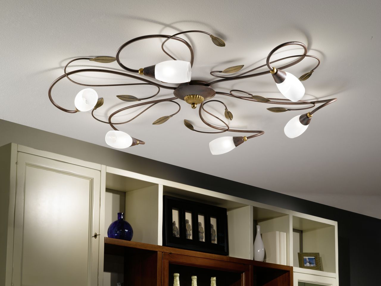 Потолочная люстра Eglo Gerbera 1 90697 EGLO ДИЗАЙНЕРСКИЕ, GERBERA 058360 Белый  - Вид №2