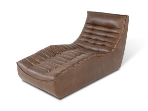Кожаный мягкий шезлонг
