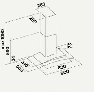 Falmec Островная вытяжка из нержавеющей стали и стекла Design sun-id-1391141 - Вид №2