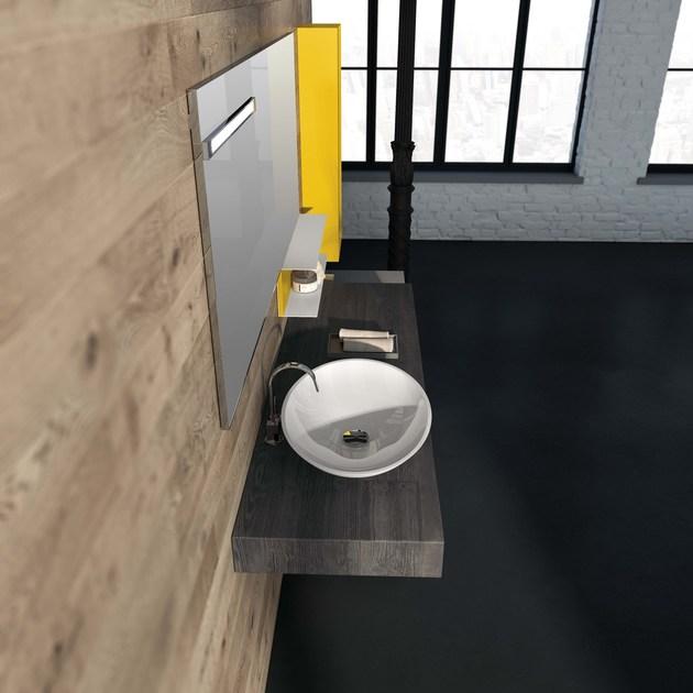 Mobiltesino Тумба под умывальник, лакированная Luxor 2.0 sun-id-1412056 - Вид №2