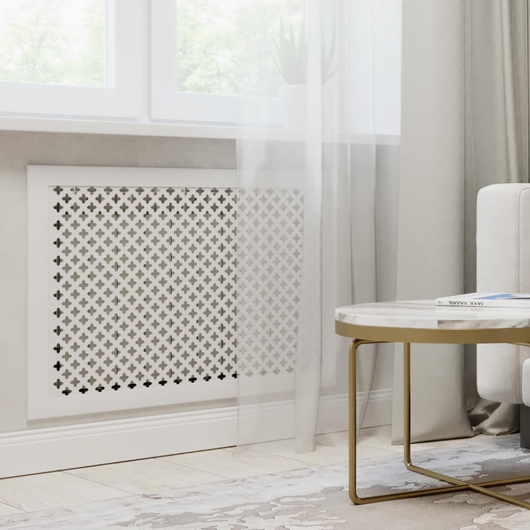 Экран для радиатора 150х60 см Готико белый STELLA Standart STSR-1099 - Вид №1