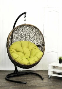 Кресло подвесное Lunar Coffee ЭКО ДИЗАЙН FLYINGRATTAN 129634 Черный