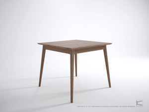 Деревянный квадратный стол для гостиной