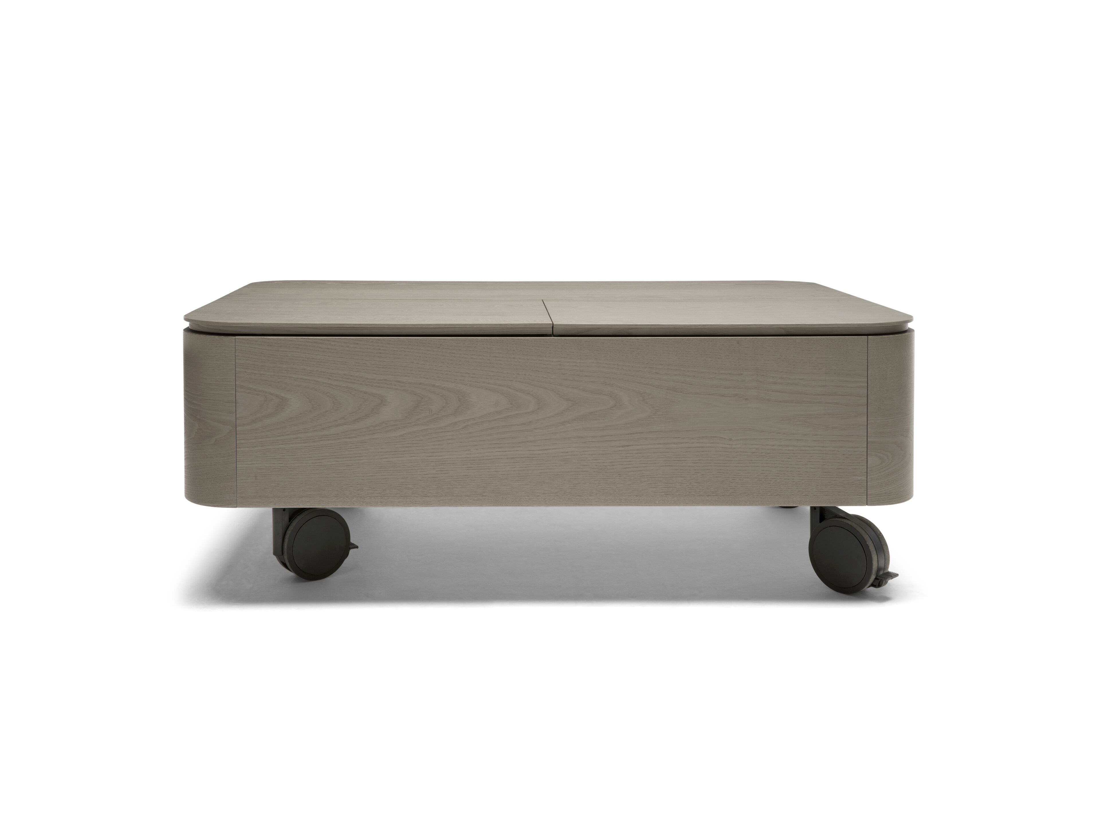 Деревянный журнальный столик с колесами и отсеком для хранения Natuzzi Italia SQUARE ARCH-00091390 - Вид №17