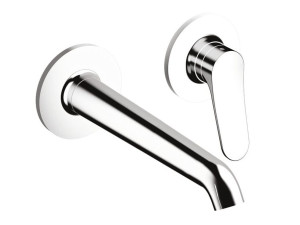 2 отверстия настенный однорычажный смеситель для раковины