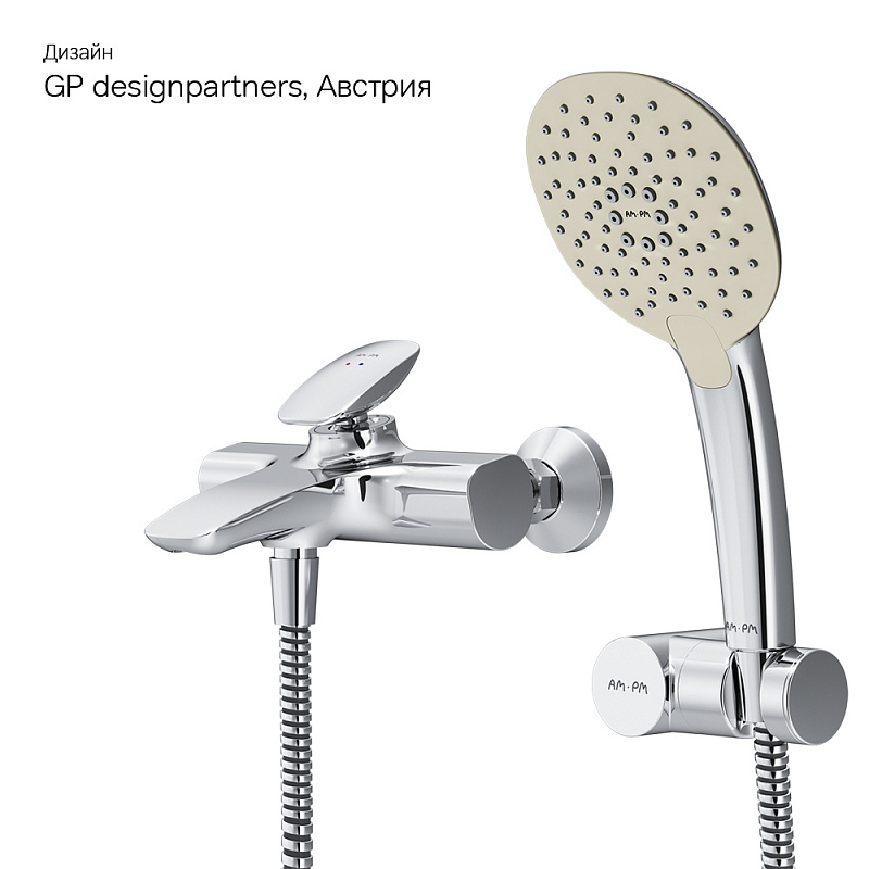 F70A15000 Spirit V2.0 смеситель д/ванны/душа душ.набор хром шт. AM.PM Spirit 2.0  - Вид №5