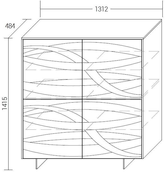 Dall'Agnese Лакированный буфет Fiamma sun-id-1451178 - Вид №3